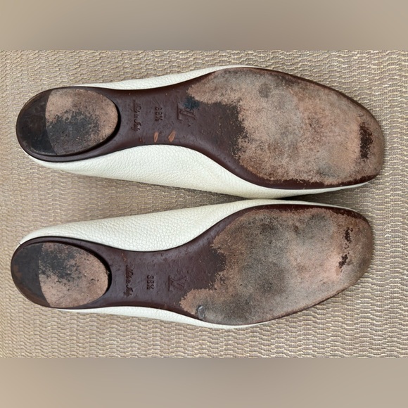 Louis Vuitton Cream Leather Ballet Flats EU38.5 - Picture 4 of 7